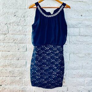 Focus dress navy size M